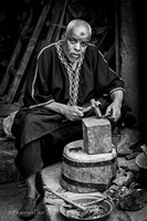 Coppersmith in the Medina of Fes, Morocco